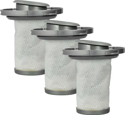Produktbild von vhbw 3x Trennfilter kompatibel mit Rowenta RH9681, RH9680, RH9679, RH9678, RH9677, RH9695, RH9690 Staubsauger - Ersatz-Filter, Abwaschbar Grau Weiß