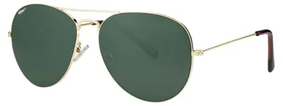 Zdjęcie produktu dla Okulary przeciwsłoneczne Zippo OB36-32, uni , złota oprawka, zielone soczewki polaryzacyjne, UV400