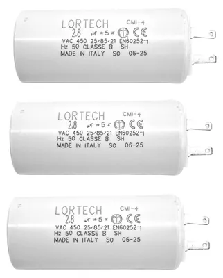 Kondensatoren 2,8 μF für Rolladenmotor 6 Nm, Ø 25x56 mm, 3 St.