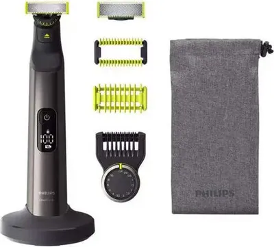 Obrázek produktu pro Philips QP6551/17, Vestavěný displej, Omyvatelný, Baterie, Chrom