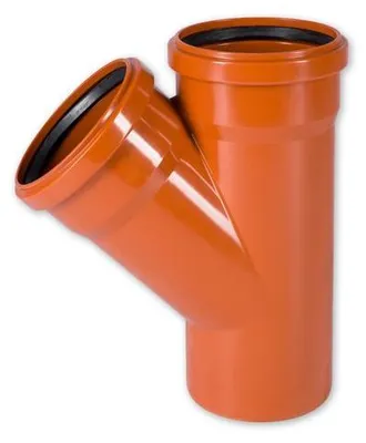 Produktbild von KG Einfachabzweig 45° DN 125/125 KGEA Abzweig Kunststoff Abwasserrohr