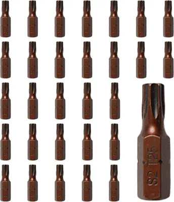 Image de Jeu de tournevis Torx T25, 30 pièces, 25 mm, acier S2, pour tournevis