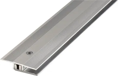 Produktbild von Übergangsprofil PROLINE PROCOVER Designfloor 4-9 mm Aluminium 100 cm schraubbar eloxiert Edelstahl Abschlussleiste Übergangsleiste Höhenausgleichsprofil Anpassungsprofil