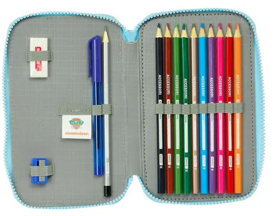 Image de Sac à ressort double The Paw Patrol Pups rule Bleu 12.5 x 19.5 x 4 cm 28 pièces
