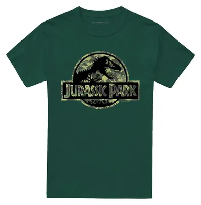Immagine prodotto di Jurassic Park - T-shirt unisex da uomo/donna, motivo camouflage TV42151 (XXL) (verde scuro)