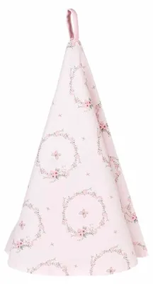 Produktbild von Clayre & Eef Geschirrtuch Ø 80 cm Rosa Baumwolle Kaninchen