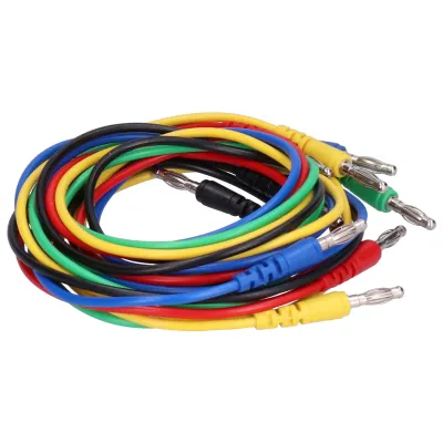 Obrázok produktu pre Banánový konektor Testovací kábel Set 4mm 1 meter Elektrický testovací drôt s krokodílovou sondou