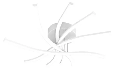 Image de Plafonnier moderne Tornado Aluminium Blanc Led 45W