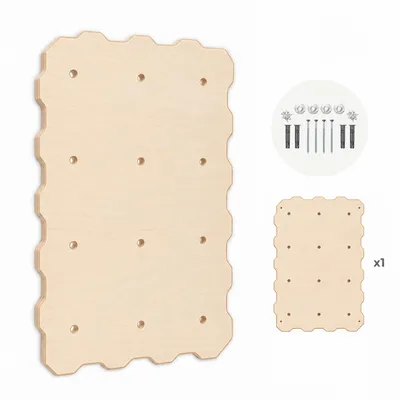 Produktbild von MAMOI® Kletterwand für kinderzimmer, Klettergerüst und spielgeräte indoor, Klettern für kinder, Klettersteine, 1 module Solo Kletterturm, Turngeräte 100% ECO