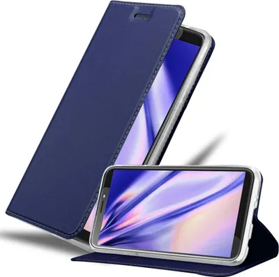 Obrázok produktu pre Cadorabo puzdro na mobilný telefón pre HTC Desire 12 PLUS ochranné puzdro v modrej farbe Cover Etui Book Case Booklet