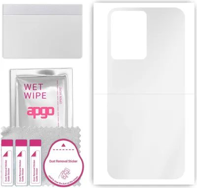 Produktbild von apgo Rückseite Schutzfolie, klar, kompatibel mit Vivo Y02s, Hinten Hydrogel-Displayschutzfolie mit Positionierhilfe, kratzfest, einfache Montage