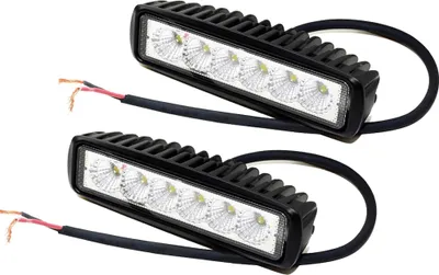 Immagine prodotto di Greenmigo 2X 18W LED Faro da lavoro Faro IP67 Lampada Luce Faretto Faro supplementare Lavori Rimorchio per camion, fuoristrada ATV