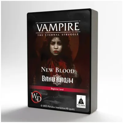 Imagen del producto de Vampire: The Eternal Struggle Fifth Edition – New Blood: Banu Haqim – Juego de mesa – Black Chantry Productions – 3-5 jugadores