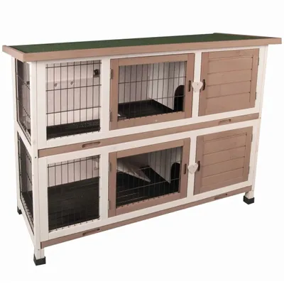 Zdjęcie produktu dla Klatka dla królików FLAMINGO Combi, wymiary: 122 x 50 x 102 cm, numer produktu: 210052