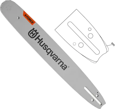 Obrázok produktu pre Husqvarna 582 07 53-64, Laminovaný pílový list, Husqvarna, 550 XP Mark II, 550 XP G Mark II, 38 cm, 25,4 / 3 mm (1 / 3"), Šedá