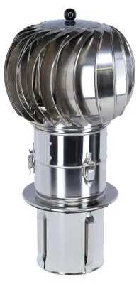Produktbild von Schornsteinaufsatz Turbowent 2 zum Einstecken, Edelstahl, Ø 130 mm