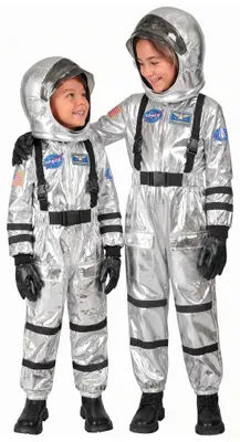 Produktbild von Astronautenanzug für Kinder silber Kindergröße: 116