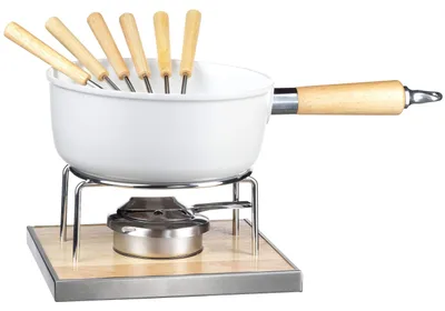 Produktbild von MÄSER 931889 Käsefondue Set für 6 Personen, 9-teiliges Komplettset für Fondue na