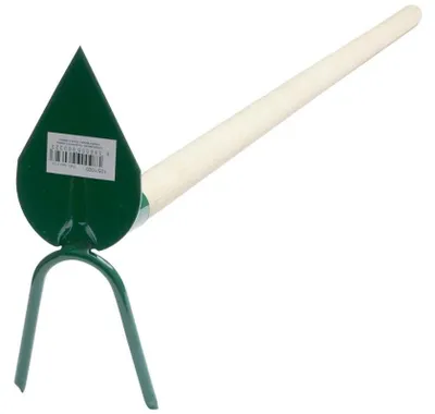 Immagine prodotto di Scopa a punta 2 denti, con manico 100 cm, FED
