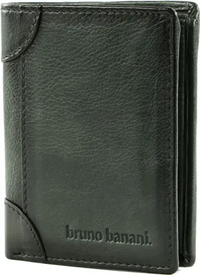 Produktbild von bruno banani Leder Geldbörse Wallet Black schwarz