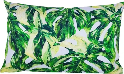 Produktbild von JACK 1x 30x50cm Motiv Outdoor Kissenhülle Wasserfest Lounge Kissen Lotus Effekt Monstera
