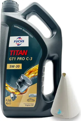 Produktbild von 4 L Fuchs Titan GT1 Pro C-3  5W30 | VW 504 00 / 507 00 | MB 229.51 | BMW LL-04 | mit Trichter