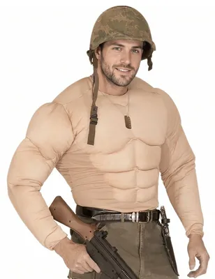 Image de Super T-shirt de musculation - chemise de musculation - Bodybuilder Hemd Kraft Kostüm Six Pack M - 50/52