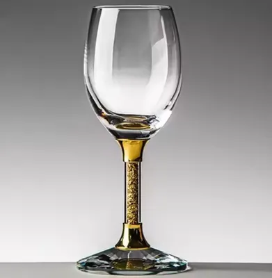 Image de Petit verre à liqueur en cristal doré - 65ml KP35431