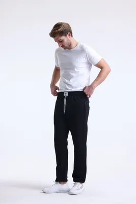 Produktbild von Herren Sweatpants Normalgröße | Kollektion-18500 | Schwarz | M