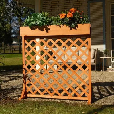 Produktbild von Rankgitter Blumenständer Rankhilfe Holz Blumenkasten Rankkasten Blumenkübel