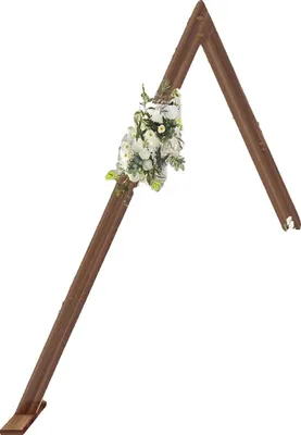 Image de Arc en bois, design rustique, montage facile, brun, XXL