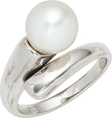 Produktbild von JOBO Damen Ring 925 Sterling Silber rhodiniert 1 Süßwasser Perle Silberring Größe 56