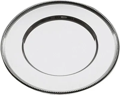 Produktbild von APS 35720 Platzteller, Edelstahl hochglanzpoliert, Perlrand, Ø 30,5 cm