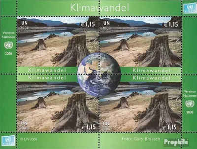 Produktbild von Briefmarken UNO - Wien 2008 Mi Block24 (kompl.Ausg.) gestempelt Klimawandel