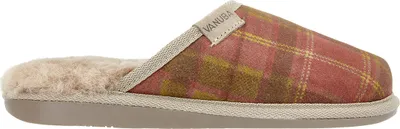 Produktbild von Vanuba - Damen Plüsch Hausschuhe Lammfell Naturschaffell D009 Rot, Größe 36 EU