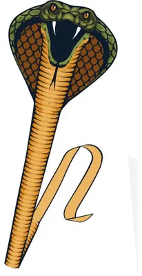 Obrázok produktu pre Detský šarkan Gunther Cobra GU1154 Čierny 69 x 64 cm