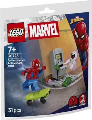 Zdjęcie produktu dla LEGO Marvel Spider-Man vs. Anti-Venom — Napad, Zestaw do budowania, 7 lat(a), Plastik, 31 szt., 36 g