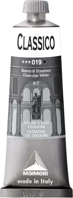 Immagine prodotto di Maimeri Classico Colore ad olio Titan Zinc White 60 ml 1 pz.