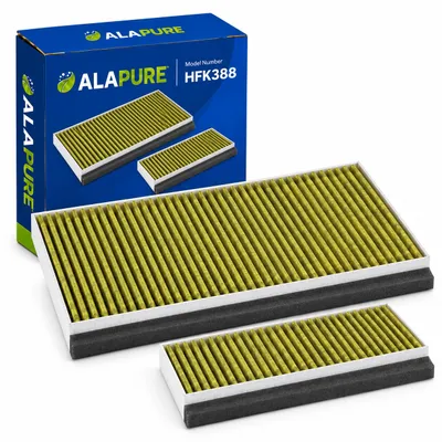 Image de Filtre à charbon actif Alapure CleanAir Plus compatible avec les modèles Siemens 11042136 / 17005388 / LZ10AFA00 (lot)