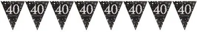 Produktbild von Amscan Girlande Funkelnd 40.Geburtstag 396 cm