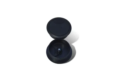 Produktbild von 4 Stück Kabeldurchlass Kabeldurchführung Kabelabdeckung Kabeldose, Schwarz, 80mm