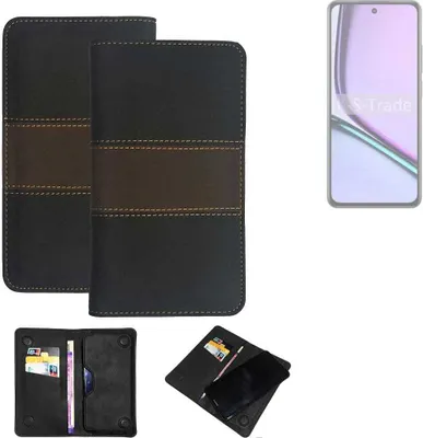 Produktbild von K-S-Trade Hülle Handyhülle kompatibel mit Realme 12 Lite Schutzhülle Walletcase Bookstyle Tasche Schutz Case Handytasche Wallet Cover Kunstleder