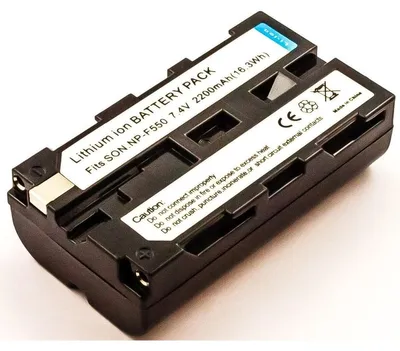 Produktbild von Akku für Sony DCR-TRV5 Li-Ion 7,4 Volt 2200 mAh schwarz.