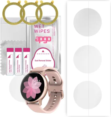 Produktbild von apgo 3 Stück Schutzfolie, klar, kompatibel mit Smartwatch AW88 Pro DT88 Pro Smartwatch, Hydrogel Displayschutzfolie mit Positionierhilfe, Displayfolie, robust und kratzfest
