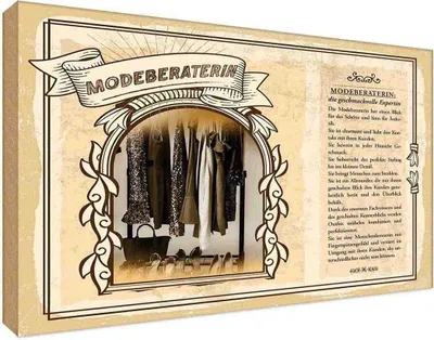 Produktbild von vianmo Holzschild 20x30 cm Modeberaterin Beruf Arbeit