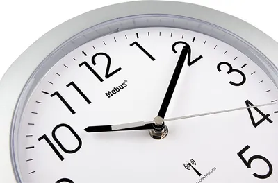 Immagine prodotto di Orologio da parete radiocomandato MEBUS 52451 Ø25cm argento