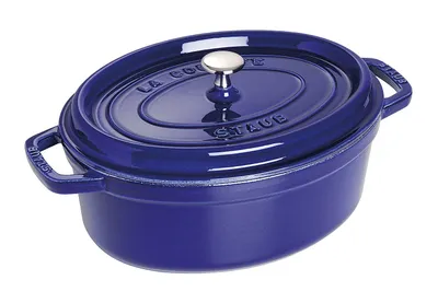 Zdjęcie produktu dla STAUB - Kokilka z pokrywką - 29 x 15 cm - 4,25 l - owalna - ciemnoniebieska