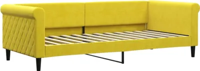 Immagine prodotto di vidaXL Letto da giorno giallo 90x200 cm in velluto
