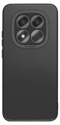 Image de Avizar, coque en silicone avec renfort de protection pour l'appareil photo pour Redmi Note 15 Pro+, noir