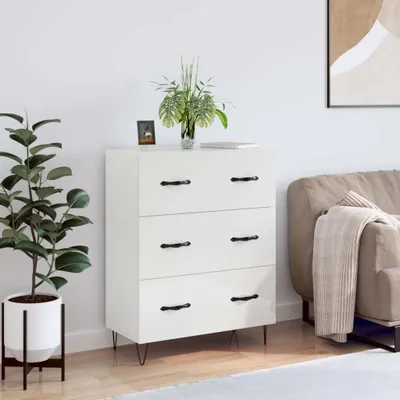 Produktbild von vidaXL Sideboard Hochglanz-Weiß 69,5x34x90 cm Holzwerkstoff